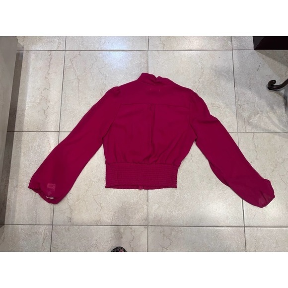 NWT Strawberry pink Ruffle top sz XL - Picture 4 of 4